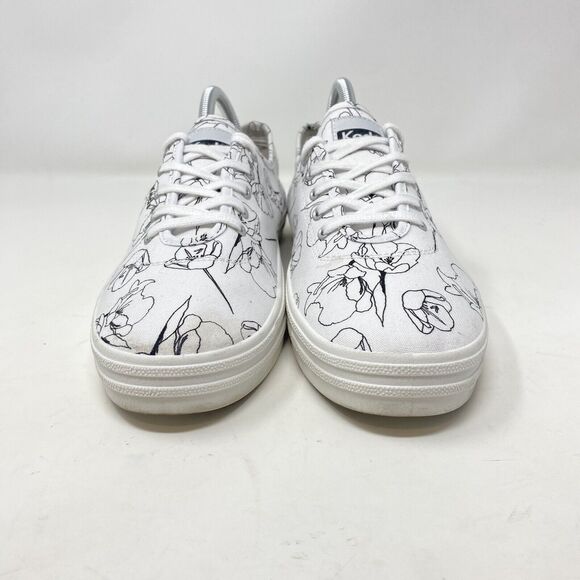 Keds Alley Breezie White and Black Hand Drawn Print Sneakers Size 10 WF66863 - Picture 5 of 14